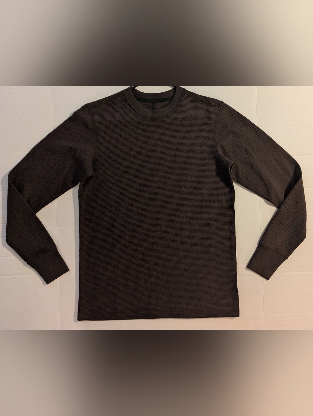 rag & bone Black Textured Waffle Long-Sleeve Henley- XS (NWOT)